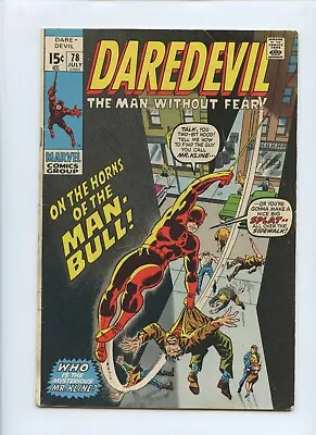 Buy Daredevil #78 1971 (VG 4.0)(Cover Detached Bottom Staple) • 8£