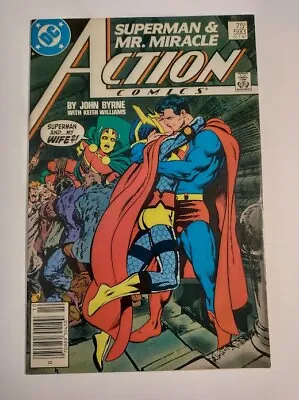 Buy Action Comics 593 VF DC 1987 NEWSSTAND *GLOSSY *INFIDELITY COVER *SEX TAPE • 9.87£