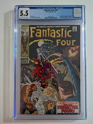 Buy Fantastic Four #94 CGC (1st Appearance Of Agatha Harkness) Inhumans Appearance • 157.75£