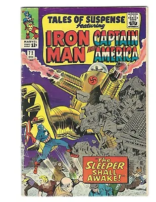 Buy Tales Of Suspense #72 1965 VG+ Captain America And Iron Man!  Combine Ship • 19.70£