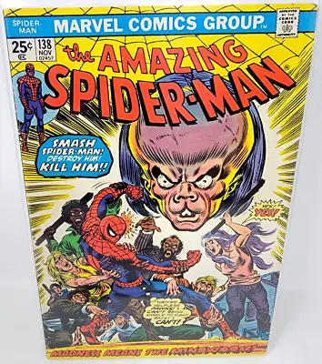 Buy Amazing Spider-man #138 Mindworm 1st Appearance & Origin *1974* 7.0  *3 • 15.82£
