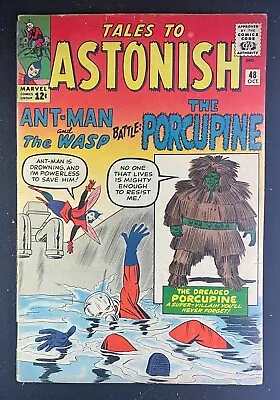 Buy Tales To Astonish (1959) #48 GD- (1.8) Ant-Man Wasp Jack Kirby 1st App Porcupine • 52.22£