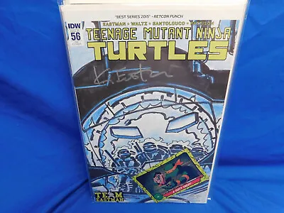 Buy TMNT #56 Fan Club Variant SIGNED Kevin Eastman Teenage Mutant Ninja Turtles Team • 35.56£