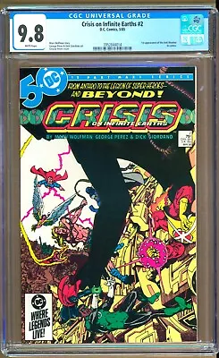 Buy Crisis On Infinite Earths #2 (1985) CGC 9.8  WP Perez - Wolfman    Anti-Monitor  • 71.23£