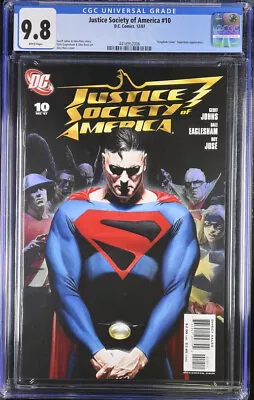 Buy Justice Society Of America #10 CGC 9.8 - DC 2007 - Alex Ross Superman Cover • 159.86£