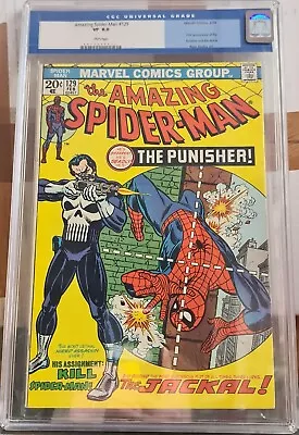 Buy AMAZING SPIDER-MAN #129 CGC 8.0 VF White Pages 1st App Punisher OLD LABEL (A) • 1,699.95£