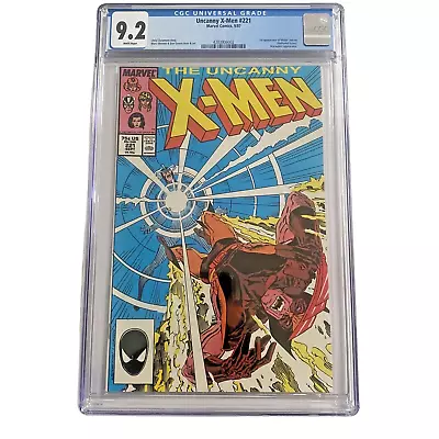 Buy The Uncanny X-Men 221 CGC 9.2 White Pages 🔥1st Mr Sinister (1987) Marvel Comics • 71.95£