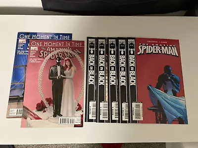 Buy Amazing Spider-Man #539-543 Back In Black & 638-639 One Moment In Time Lot Of 7 • 24.13£