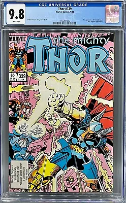 Buy Thor 339 CGC 9.8 NM/M 1st Appearance Of Stormbreaker! Beta Ray Bill Appearance! • 96.51£