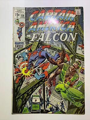 Buy Captain America #138 Spider-Man Falcon App Marvel Comics Bronze Age 1971 • 23.72£