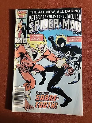 Buy Peter Parker The Spectacular Spider-Man #116 Sabertooth 1986 • 7.11£