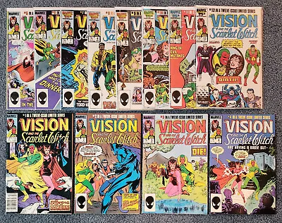 Buy The Vision And The Scarlet Witch #1-12 Complete Set Marvel 1985 VG/FN To VF • 39.41£