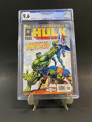 Buy INCREDIBLE HULK #449 CGC 9.6 1st Appearance Thunderbolts Marvel 1997 🔥🔑📈 • 312.29£