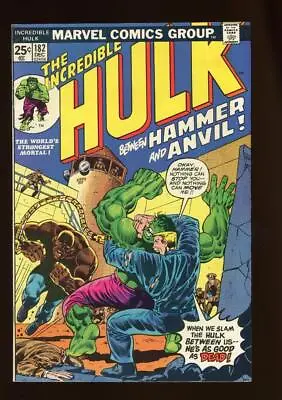 Buy Incredible Hulk 182 VF- 7.5 High Definition Scans *b23 • 180.96£