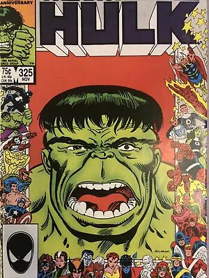 Buy 1986 The Incredible Hulk #325 VIBRANT Marvel 1st App Rick Jones As HULK Comic NM • 28.78£