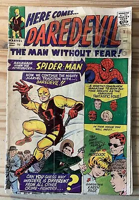 Buy Daredevil # 1 (1964) 1st App Matt Murdock . Low Grade But Intact. Pence Variant. • 990£
