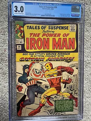 Buy Tales Of Suspense #58 Cgc 3.0 Captain America Vs Iron Man,2nd Kraven Classic Cvr • 159.86£