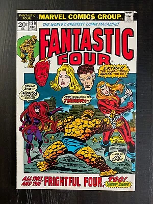 Buy Fantastic Four #129 FN Bronze Age Comic Featuring The First App Of Thundra! • 11.25£