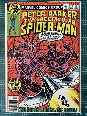 Buy Spectacular Spider-Man #27 Marvel Comics, 2/79 Frank Milker 1st Daredevil Art • 39.99£