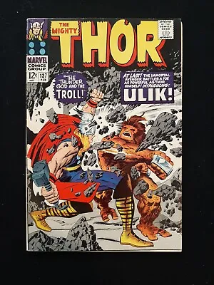 Buy The Mighty Thor 137 Marvel Comics 1966 1st Appearance Of Ulik Nice Copy!! • 84.45£