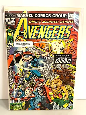 Buy Marvel Avengers #120 February 1974 ~ Starlin Cover ~ Zodiac Story • 3.19£
