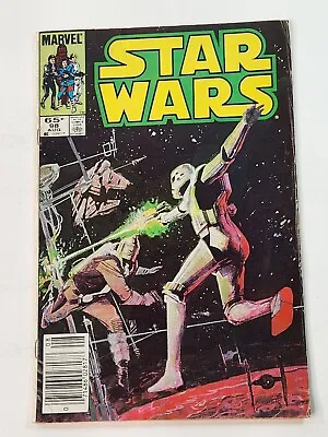 Buy Star Wars 98 NEWSSTAND Marvel Comics Copper Age 1985 • 17.34£