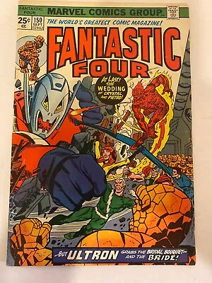 Buy Fantastic Four #150 September 1974 VG+ Crystal And Quicksilver Wedding 🔑🔥 • 5.60£