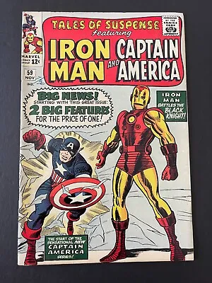Buy Tales Of Suspense #59 - 1st Captain America Solo Story (Marvel, 1964) VF- • 332.34£