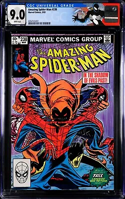 Buy Amazing Spiderman # 238  Cgc 9.0 Key 1st Hobgoblin Includes Tattooz Cents 1983 • 489.95£