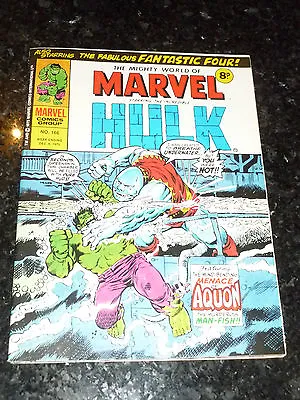 Buy Mighty World Of MARVEL Starring The INCREDIBLE HULK - No 166 - Date 06/12/1975 • 9.99£