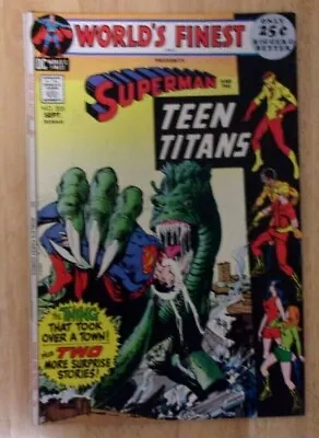 Buy World's Finest #205 Glossy Fn 1971 52 Pgs,superman,teen Titans,frazetta+adams • 12.06£