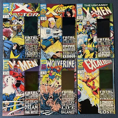 Buy X-Men Fatal Attractions LOT Of 6 X-Men 25 Wolverine 75 X-Factor 92 Uncanny 304 + • 27.65£