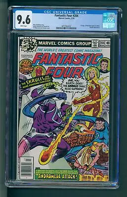 Buy Fantastic Four #204 CGC 9.6 White Pages 1st Nova Corps Cameo • 94.87£