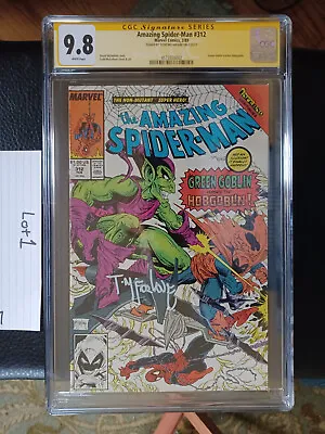 Buy 1989 Marvel Comics Amazing Spider-man 312 Cgc 9.8 Signed Todd Mcfarlane • 333.78£