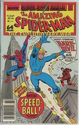 Buy Amazing Spiderman Annual #22 (1963) - 6.5 FN+ *1st Appearance Speedball* • 13.45£