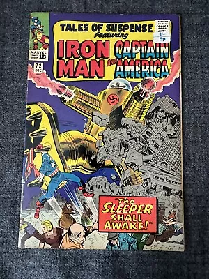 Buy Marvel Comics, Tales Of Suspense #72 1965, Iron Man And Captain America VF- 7.5 • 45£