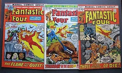 Buy FANTASTIC FOUR Lot Of 3 Comics  117 118 119 Marvel 1971 • 19.28£