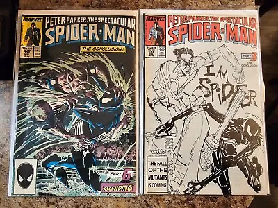 Buy Spectacular Spider-Man #132 & 133 (1987) Lot Of 2 Copper Age Marvel Comics VF • 12.65£