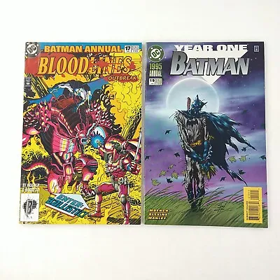 Buy Batman Annual #17 + 19 Origin Of Scarecrow / Bloodlines (1993 DC Comics) • 4.79£