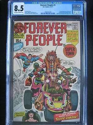 Buy Forever People #1 CGC 8.5 DC Comics 1971 1st App Darkseid (Full) • 205.36£