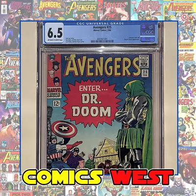 Buy AVENGERS #25  * CGC 6.5 *  DR. DOOM Cover! Fantastic Four! 1966 • 211.87£