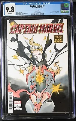 Buy Captain Marvel #3 CGC 9.8 Peach Momoko Nightmare Variant Cover Marvel 2023 • 39.57£
