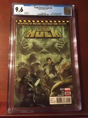 Buy Marvel Totally Awesome Hulk 22 Hulk Weapon X Weapon H Batch H Cgc 9.6 • 99.90£
