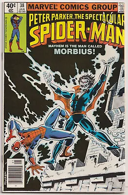 Buy Spectacular Spider-Man 38 VF/NM 9.0 Marvel 1980 Morbius Al Milgrom • 22.71£