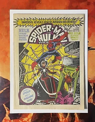 Buy Spider Man Hulk Weekly #416 Feb 1981 Madame Web  Amazing Spider Man 210 Romita • 29.99£
