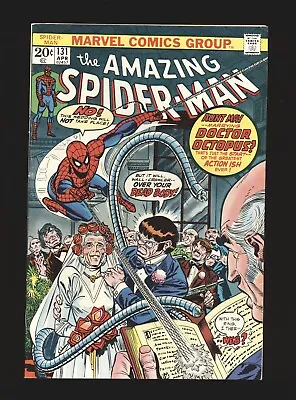 Buy Amazing Spider-man #131, VF 8.0, Doc Ock-Aunt May Wedding, Marvel Value Stamp • 31.66£