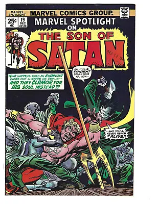 Buy Marvel Spotlight #19 (12/74) VF- (7.5) Son Of Satan! Colan Art!Great Bronze Age! • 6.59£