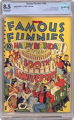 Buy Famous Funnies #100 CBCS 8.5 1942 19-37578F8-010 • 599.64£