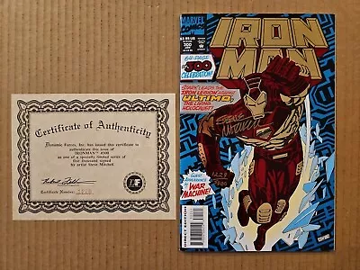 Buy Iron Man #300 Collector's Edition Signed Steve Mitchell W/COA Marvel 1994 NM • 12£