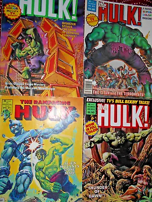 Buy Hulk Magazine Lot (4) Ave Fn- Moon Knight  Sienkiewicz 1977-1979 • 30.81£
